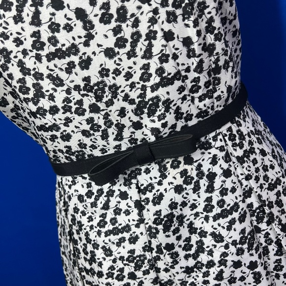 👗|•DANNY AND NICOLE•| Pretty Black & White Fit & Flare Dress Size 12 - Picture 6 of 14